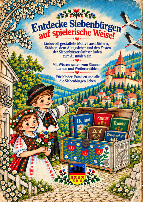 Siebenbürgen zum Ausmalen – Rückseite